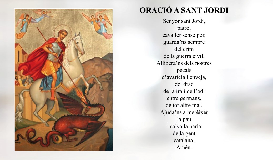 Oración a Sant Jordi