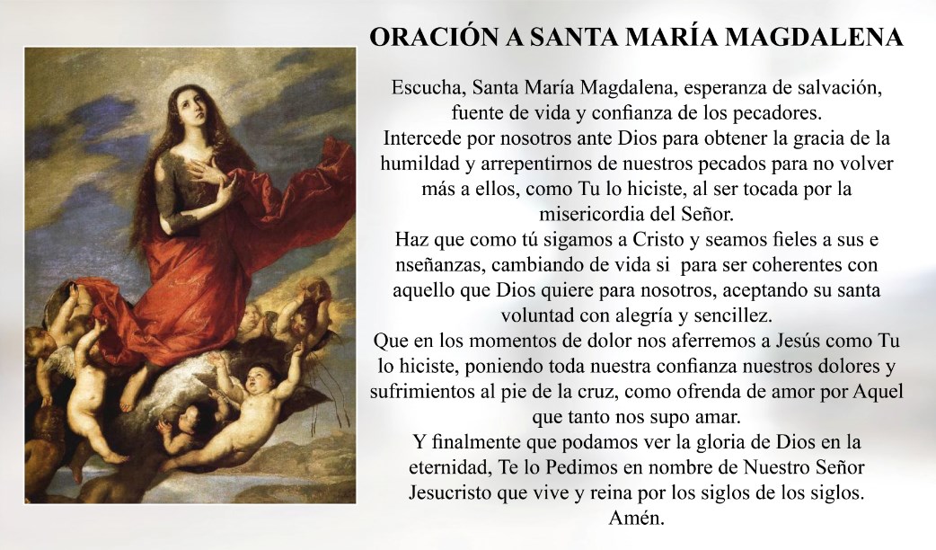 Oración a Santa María Magdalena